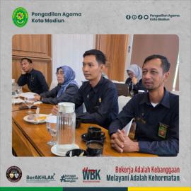 PA Kota Madiun Mengikuti Pembinaan dan Rakor Peningkatan Kompetensi Tenaga Teknis Peradilan Agama Menuju Pelayanan Berkelas Dunia di Lingkungan PTA Surabaya |19-05-2026|
